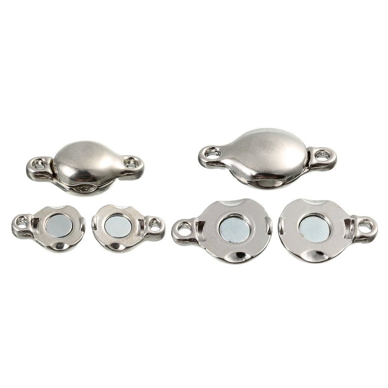 Linsoir Beads Brass Made Round Magnetic Clasps Stronger Magnetic Closure for Necklace Bracelet and Chain Keep Your Jewelry Secure 10 Sets/lot - Image 3